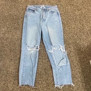 BDG light blue ripped jeans, size 27